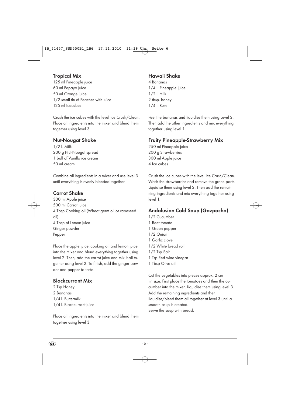 Silvercrest SSM 550 B1 User Manual | Page 8 / 12