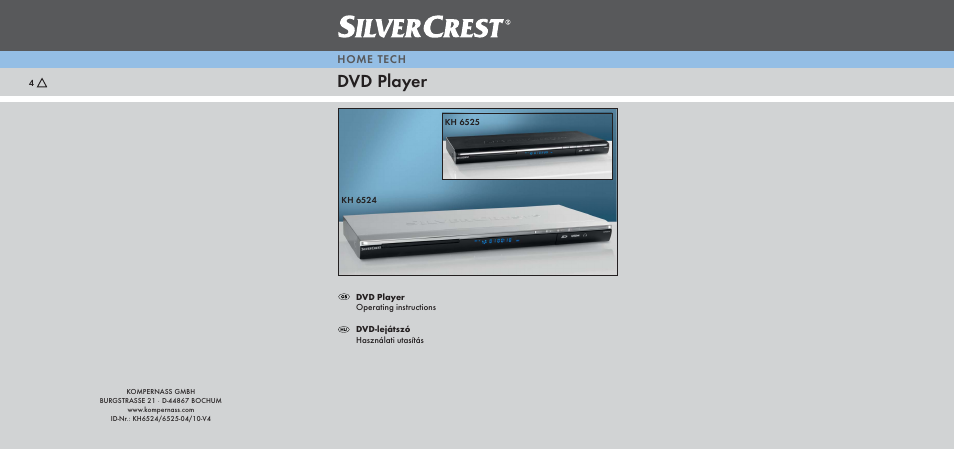 Silvercrest KH 6525 User Manual | 50 pages