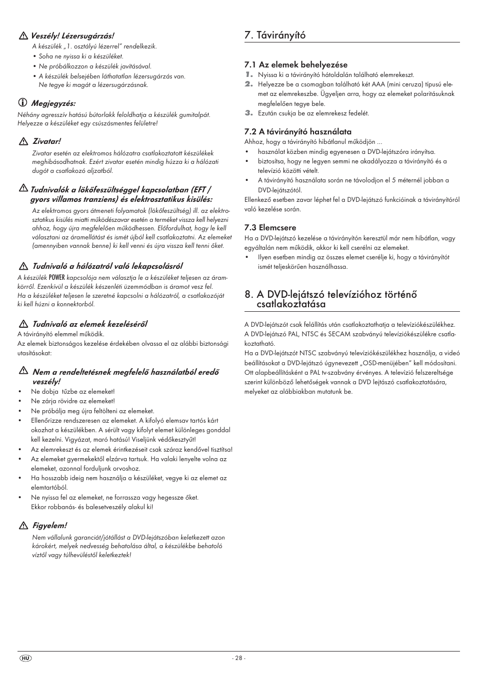 Távirányító | Silvercrest KH 6525 User Manual | Page 30 / 50