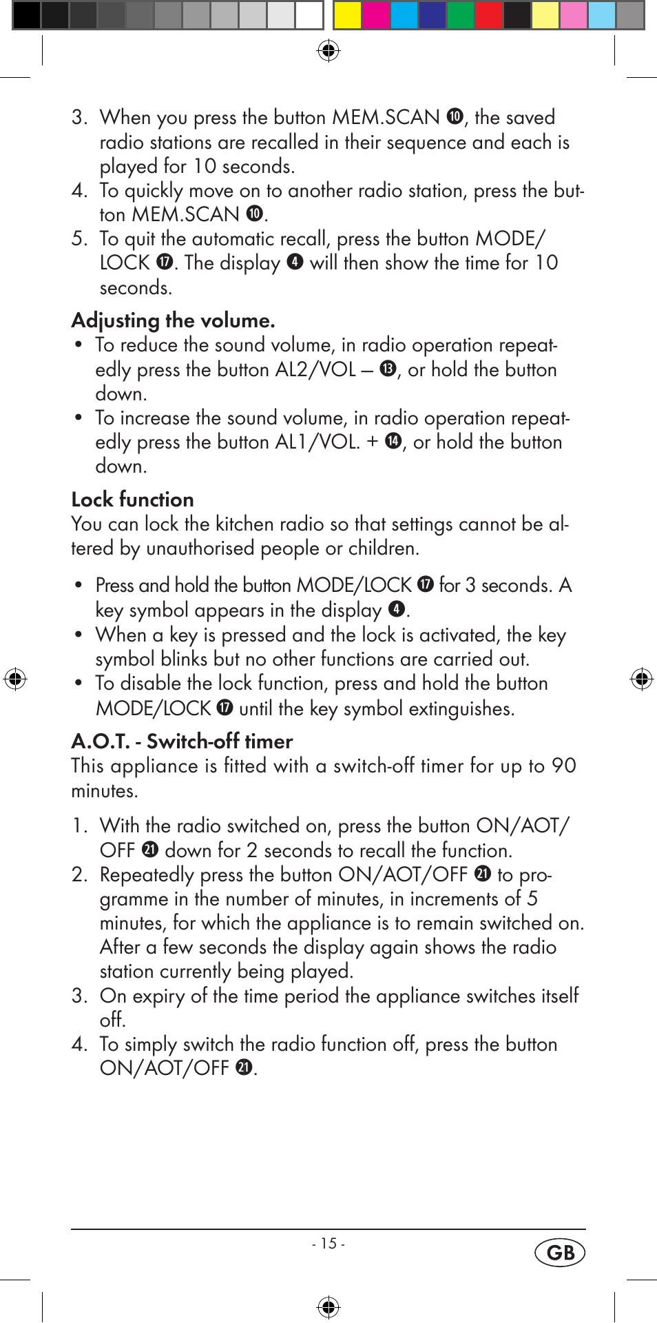 Silvercrest KH 2299 User Manual | Page 17 / 22