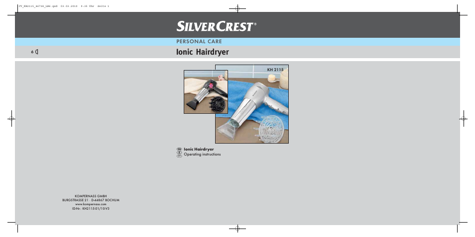 Silvercrest KH 2115 User Manual | 8 pages