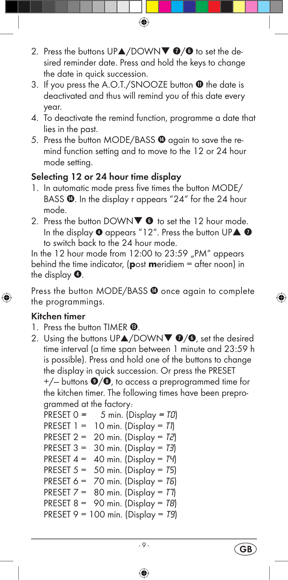 Silvercrest KH 2396 User Manual | Page 11 / 18