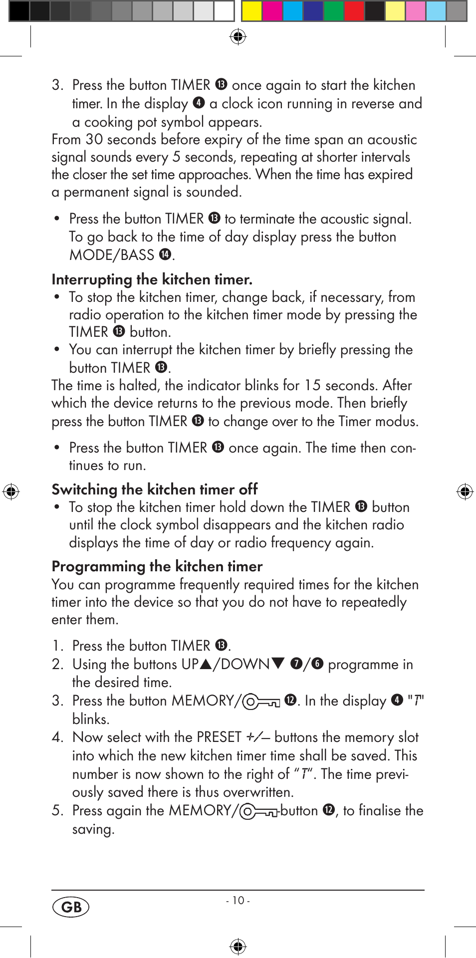 Silvercrest KH 2396 User Manual | Page 12 / 18