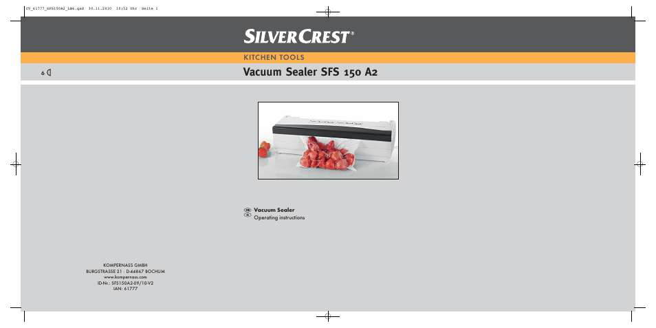 Silvercrest SFS 150 A2 User Manual | 14 pages