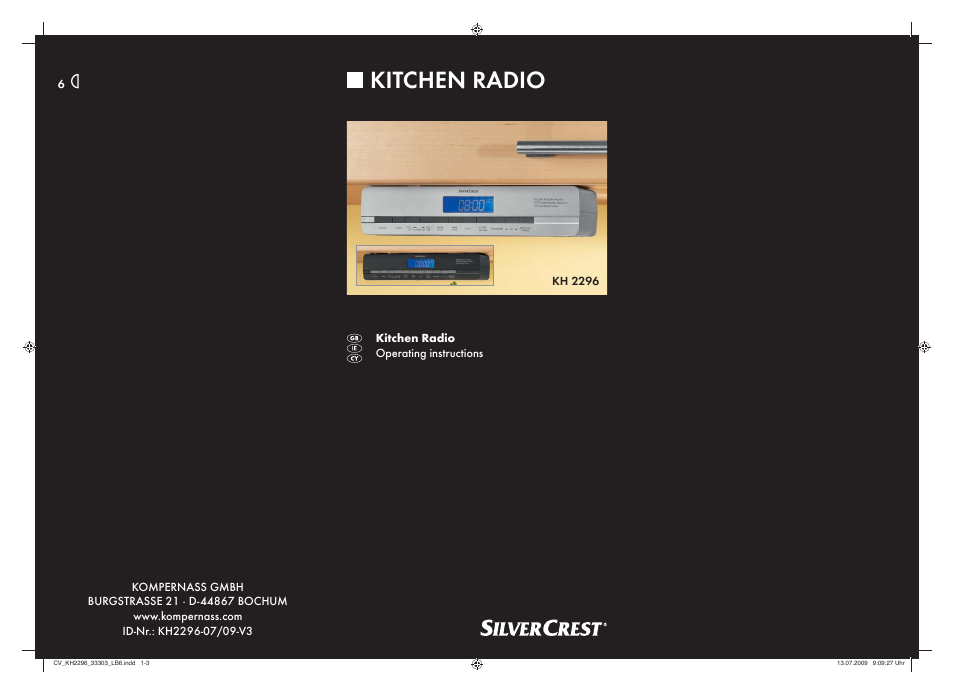 Silvercrest KH 2296 User Manual | 18 pages