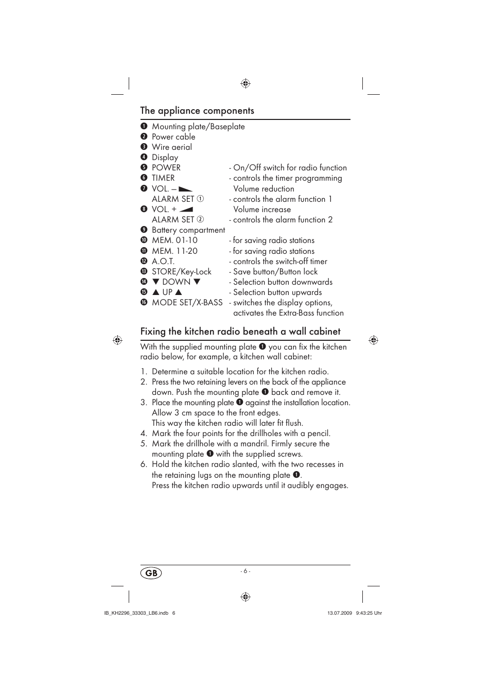 Silvercrest KH 2296 User Manual | Page 8 / 18