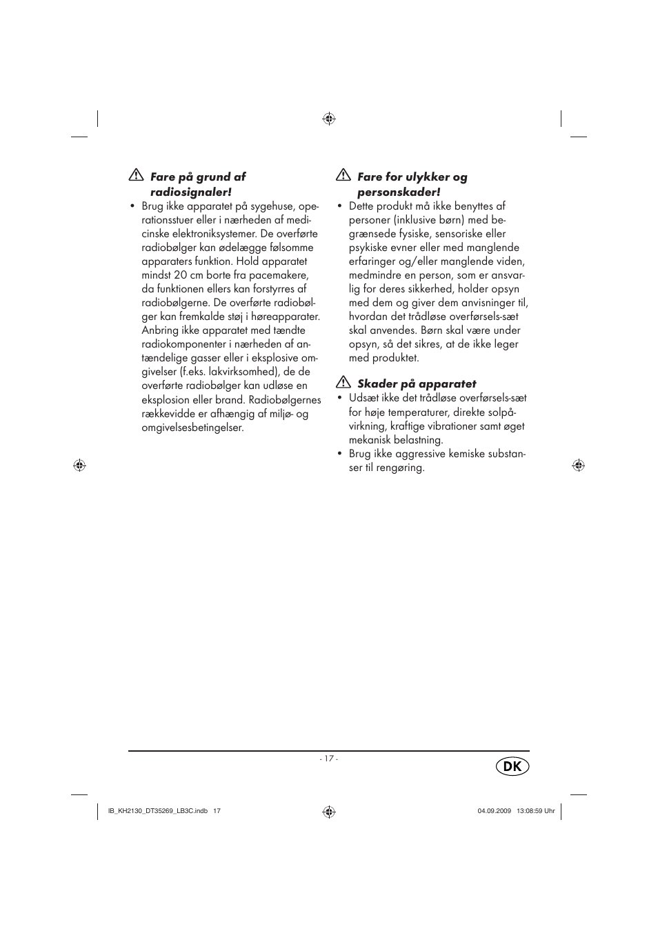 Silvercrest KH 2130 User Manual | Page 19 / 25