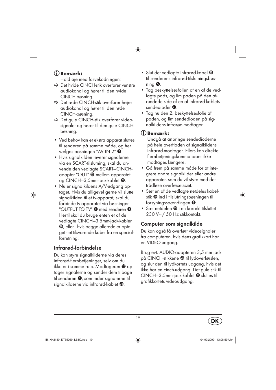 Silvercrest KH 2130 User Manual | Page 21 / 25