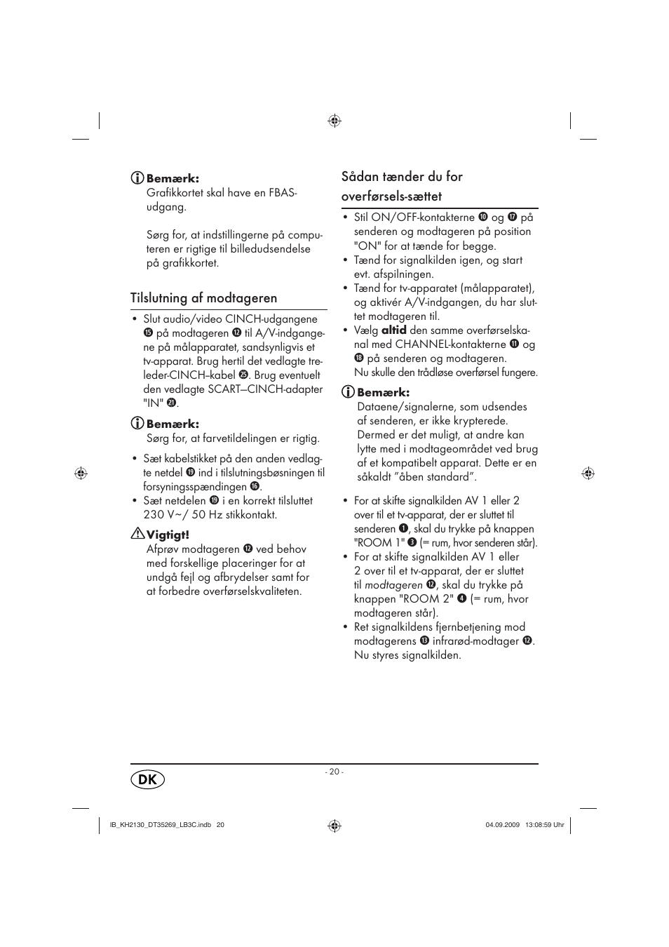 Silvercrest KH 2130 User Manual | Page 22 / 25