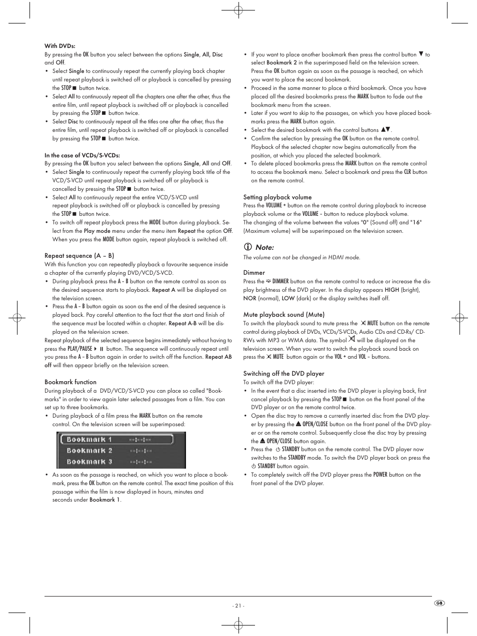 Silvercrest KH6519 User Manual | Page 21 / 30