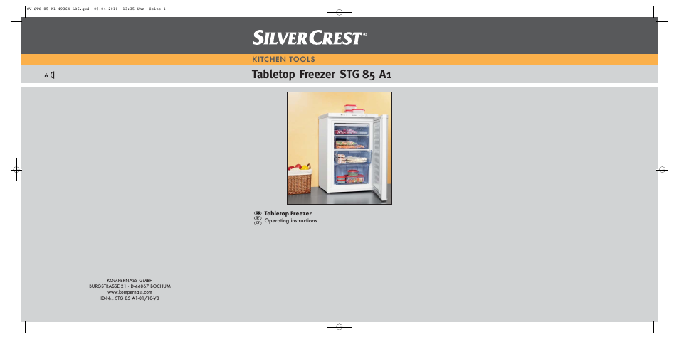 Silvercrest STG 85 A1 User Manual | 16 pages