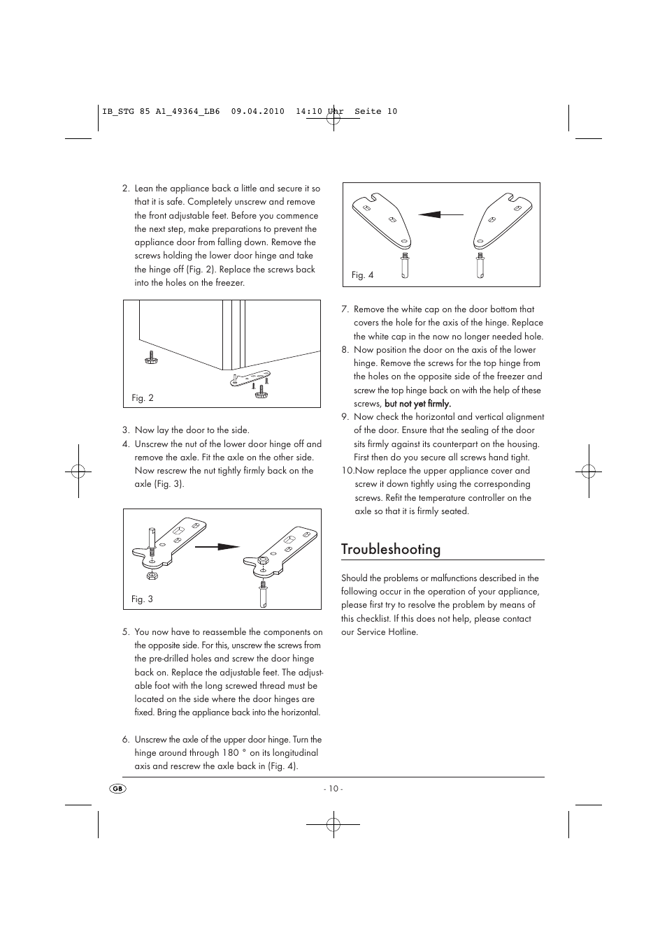 Troubleshooting | Silvercrest STG 85 A1 User Manual | Page 12 / 16