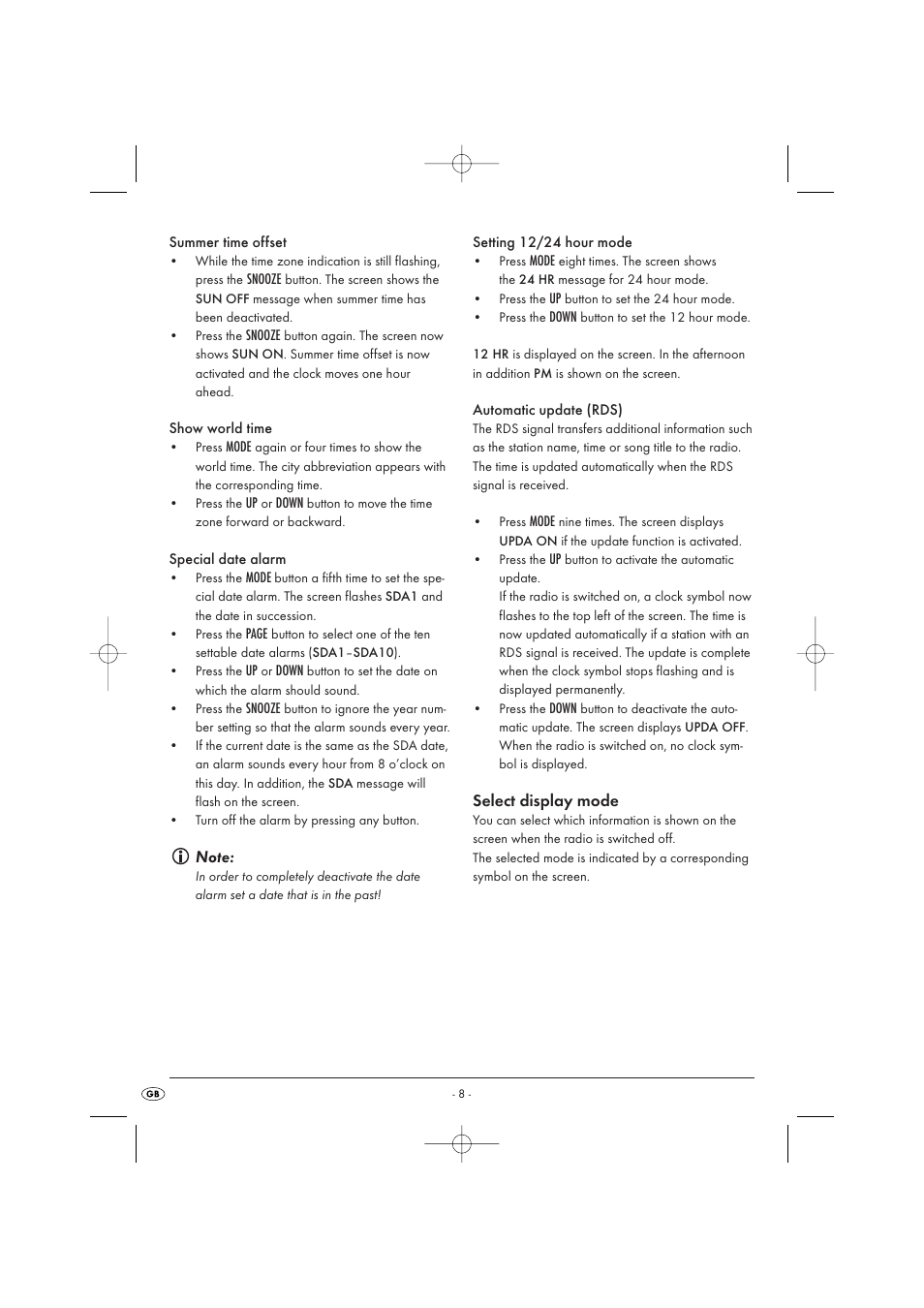 Silvercrest KH 2029 User Manual | Page 10 / 34