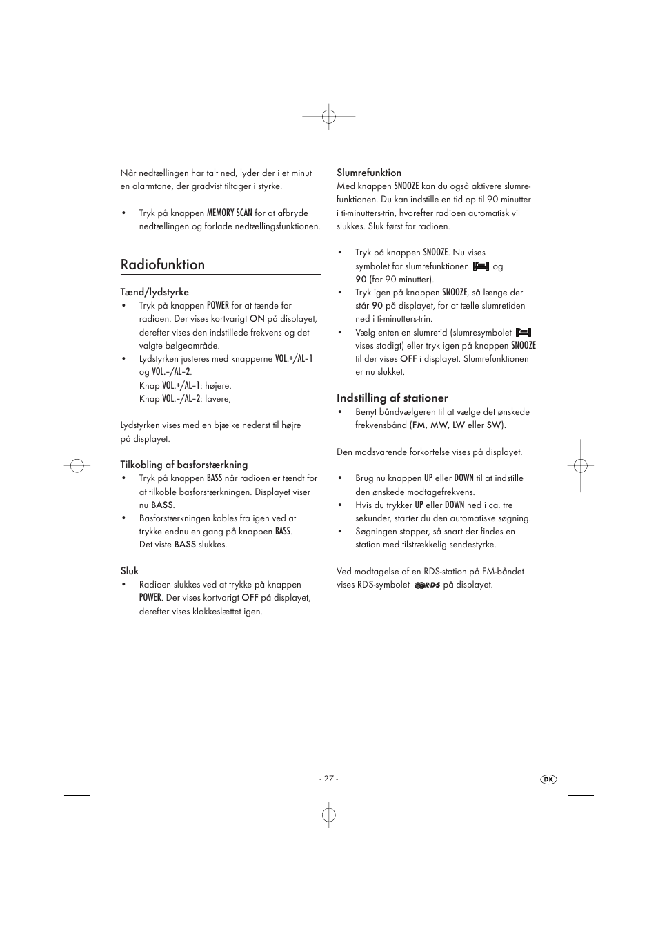 Radiofunktion | Silvercrest KH 2029 User Manual | Page 29 / 34