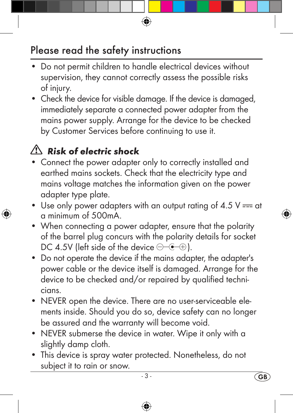 Please read the safety instructions | Silvercrest KH 245 User Manual | Page 5 / 34