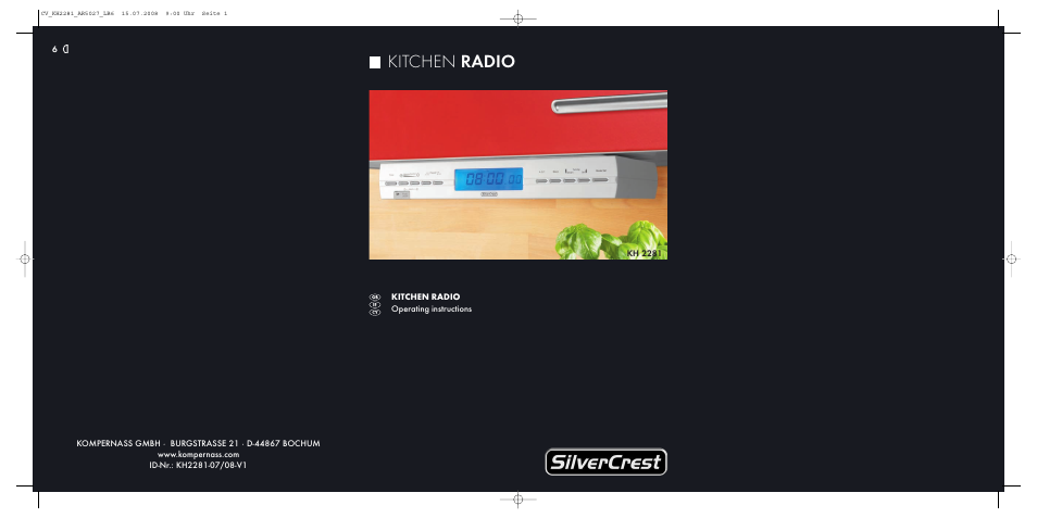 Silvercrest KH 2281 User Manual | 14 pages