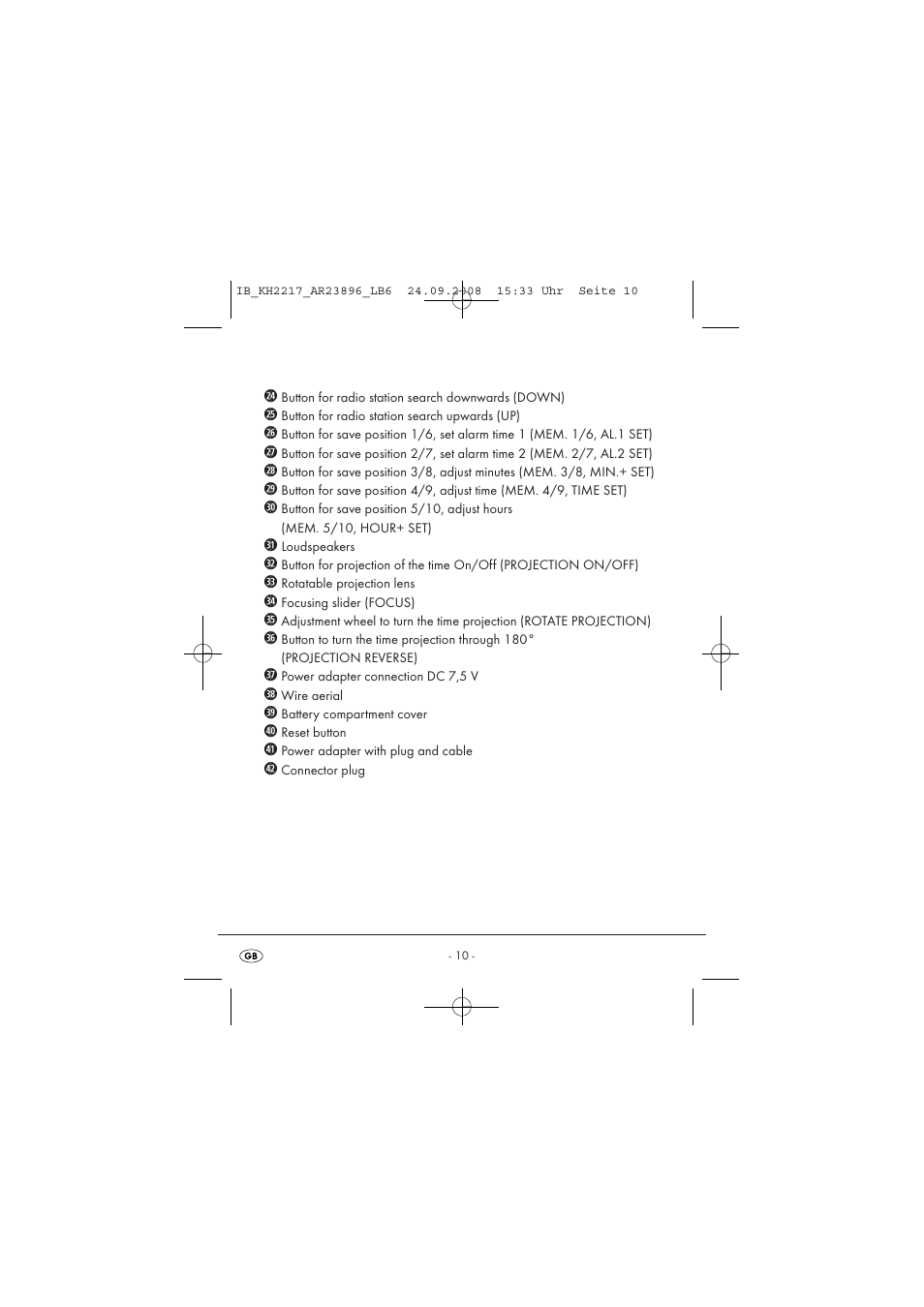 Silvercrest KH2217 User Manual | Page 10 / 28