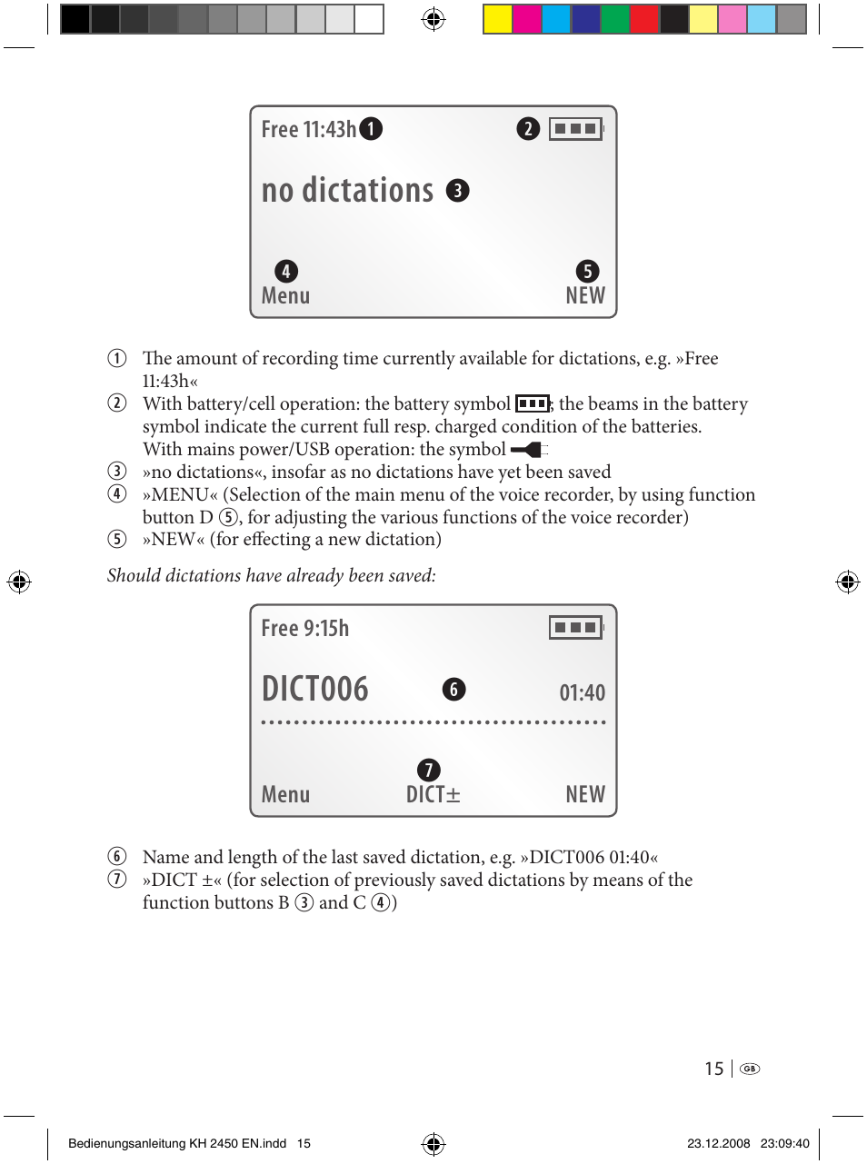 No dictations, Dict006, Qw e r t | Silvercrest KH 2450 User Manual | Page 13 / 74