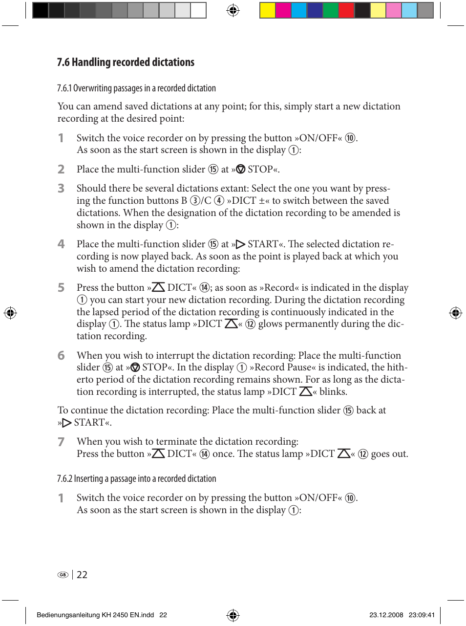 Silvercrest KH 2450 User Manual | Page 20 / 74