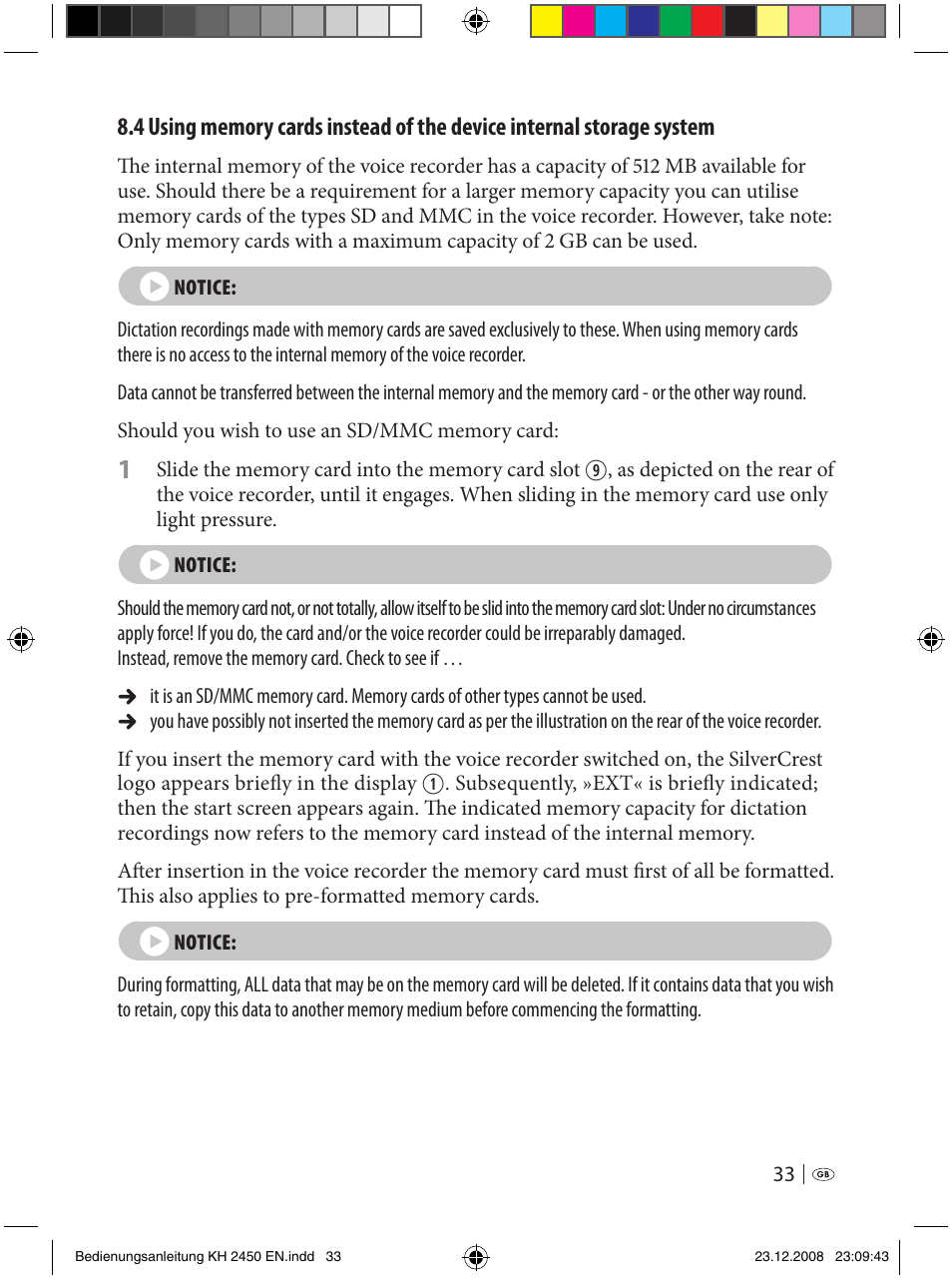 Silvercrest KH 2450 User Manual | Page 31 / 74