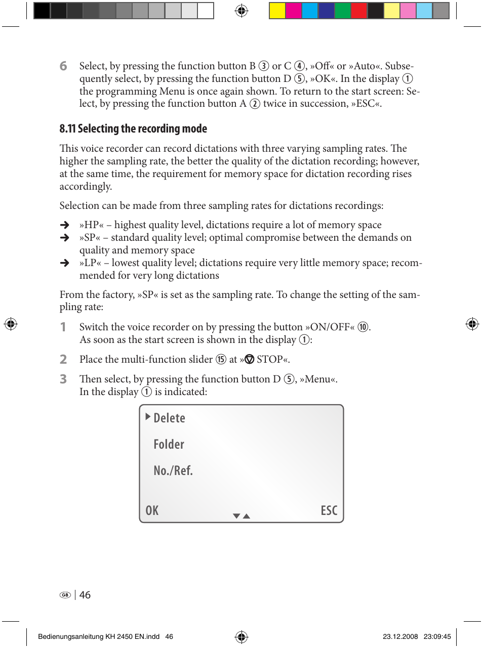 Silvercrest KH 2450 User Manual | Page 44 / 74