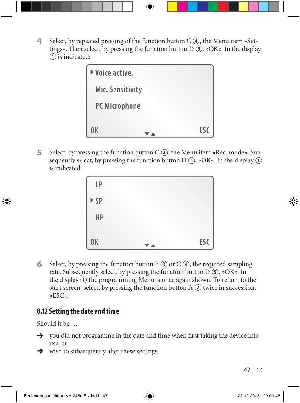 Silvercrest KH 2450 User Manual | Page 45 / 74