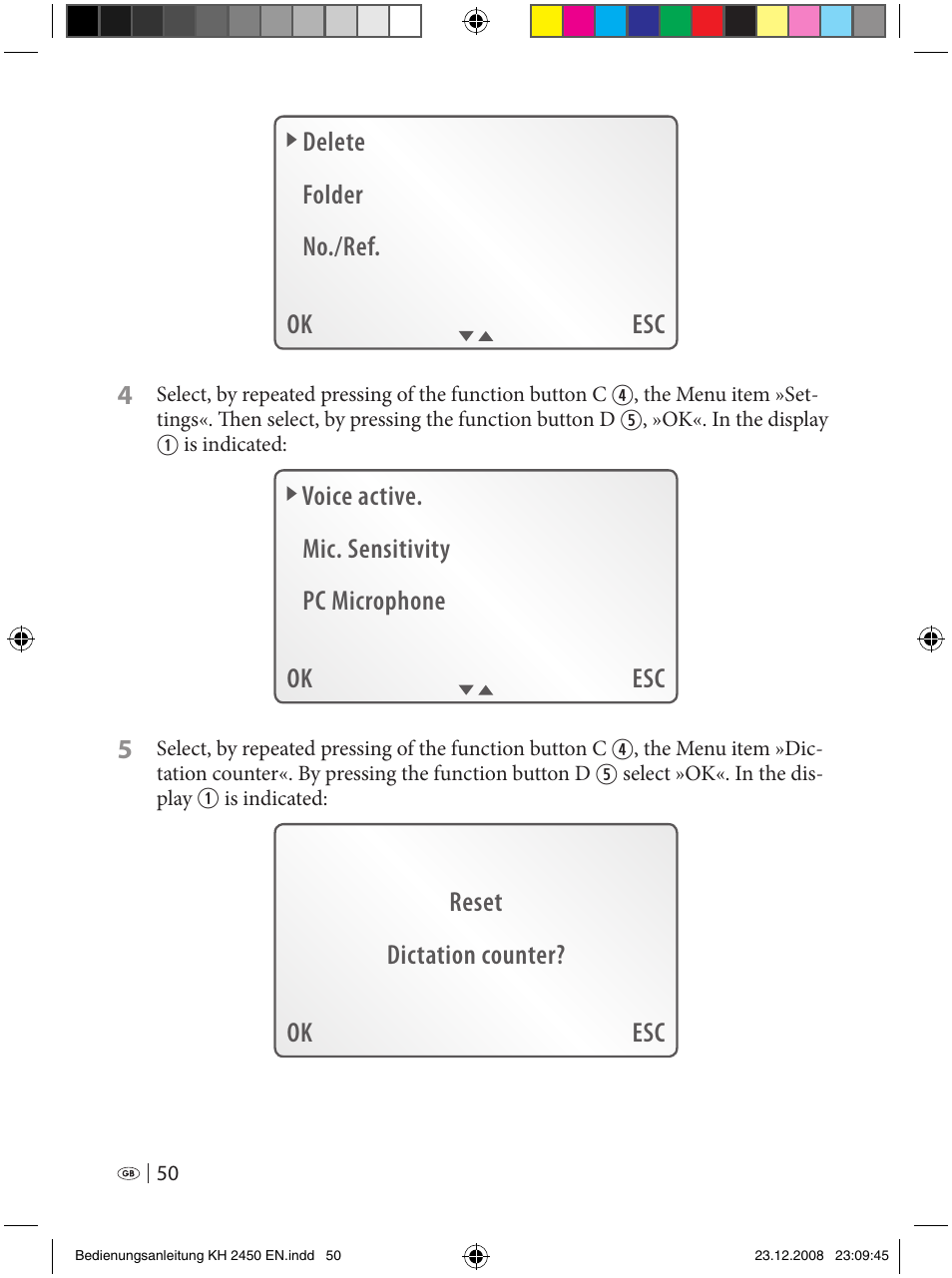 Silvercrest KH 2450 User Manual | Page 48 / 74