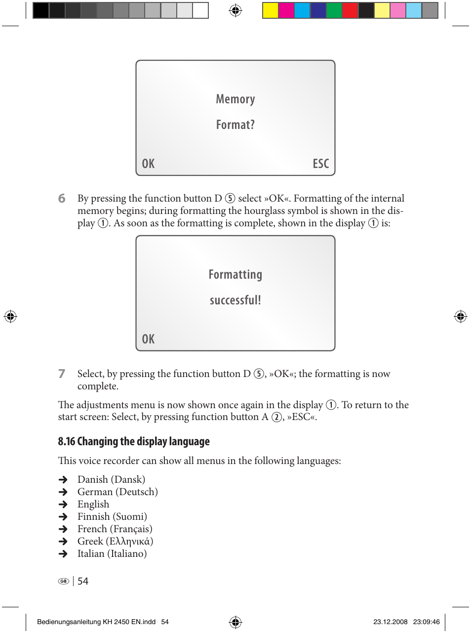 Silvercrest KH 2450 User Manual | Page 52 / 74