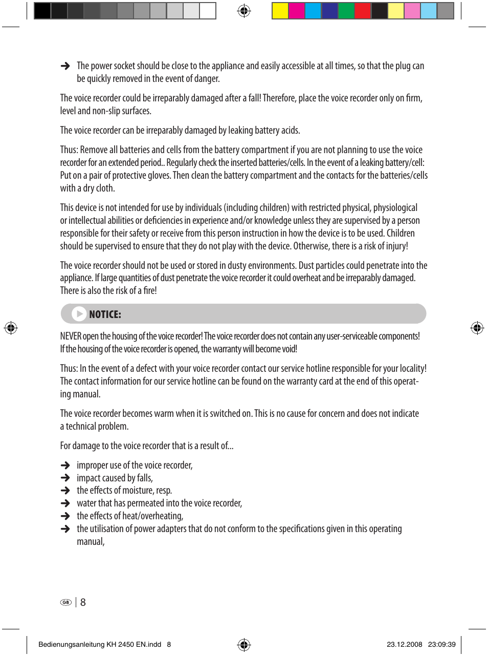 Silvercrest KH 2450 User Manual | Page 6 / 74