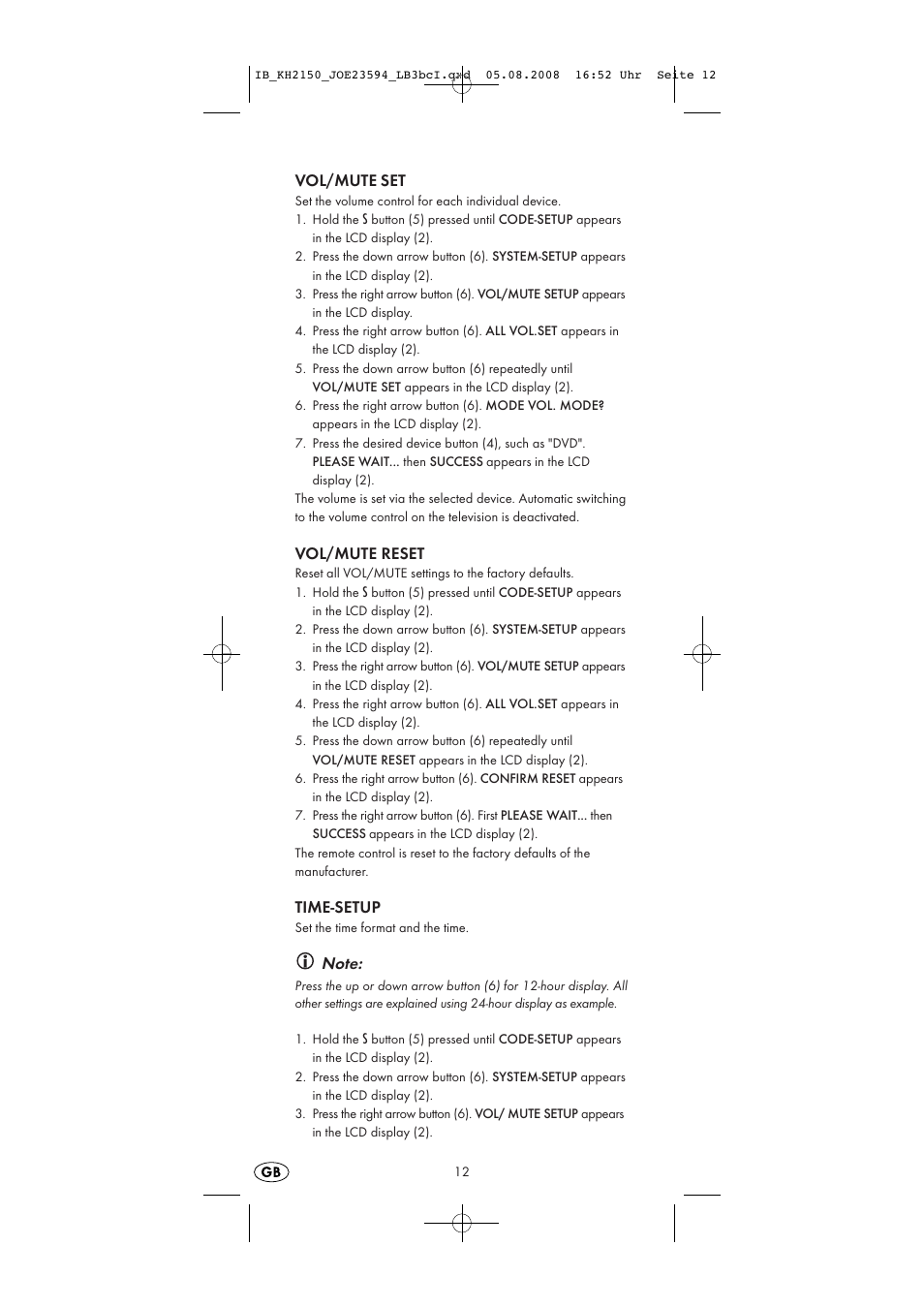 Silvercrest KH2150 User Manual | Page 14 / 38