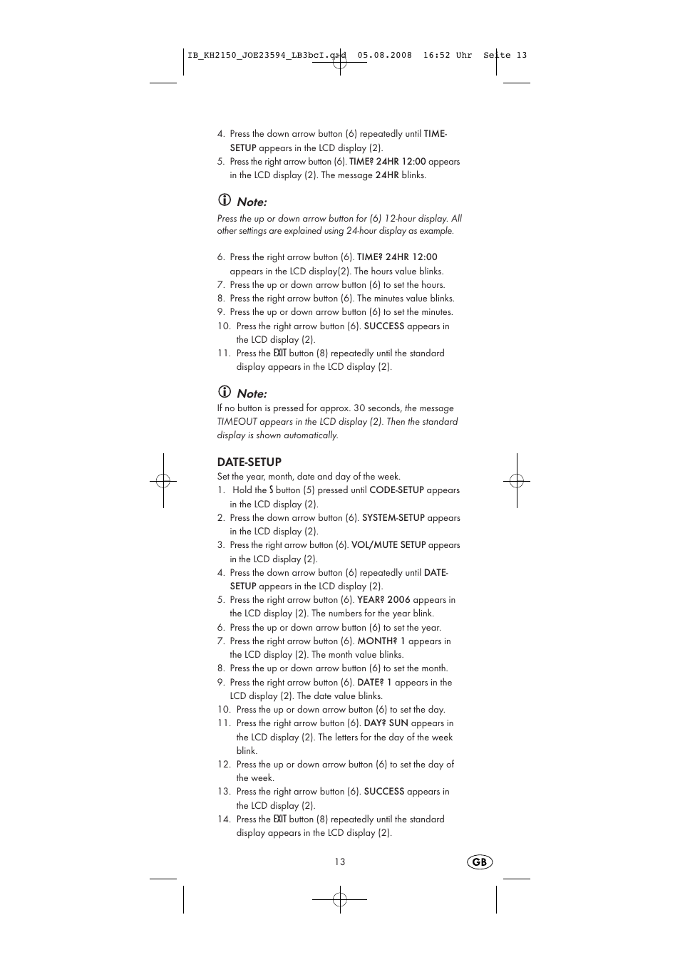 Silvercrest KH2150 User Manual | Page 15 / 38