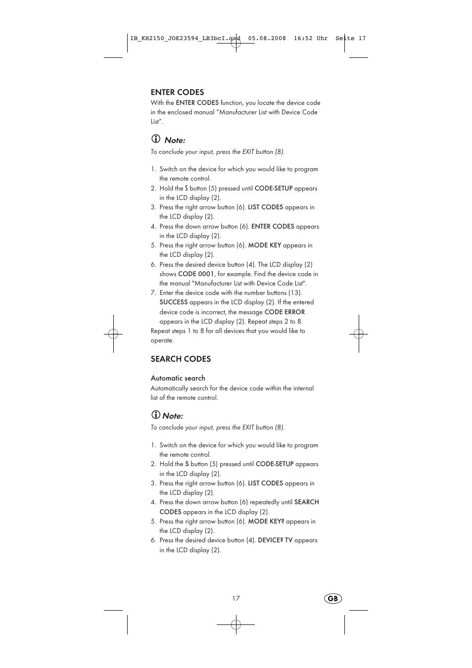 Silvercrest KH2150 User Manual | Page 19 / 38