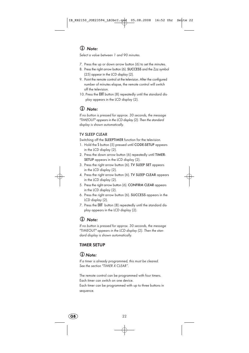 Silvercrest KH2150 User Manual | Page 24 / 38