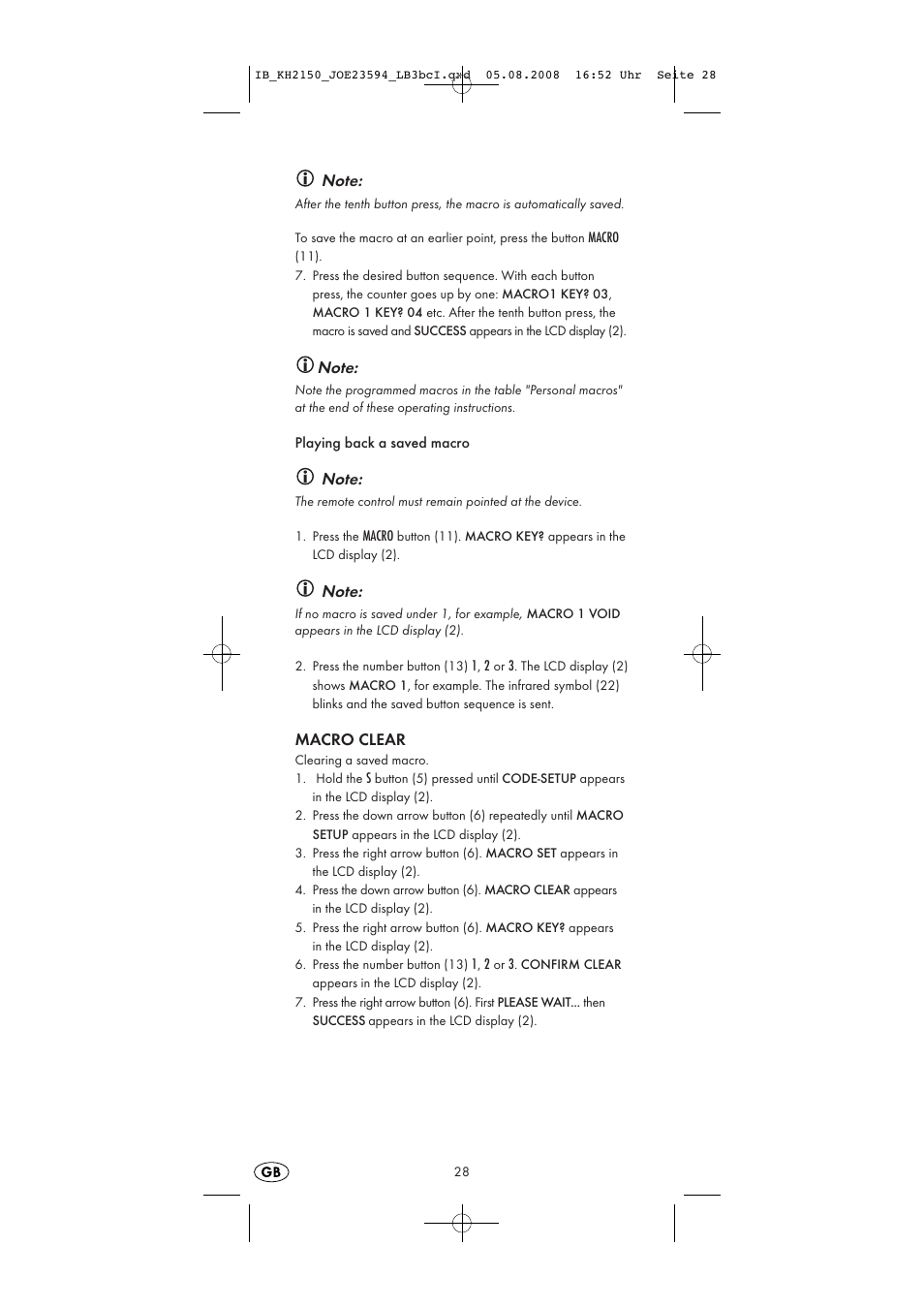 Silvercrest KH2150 User Manual | Page 30 / 38