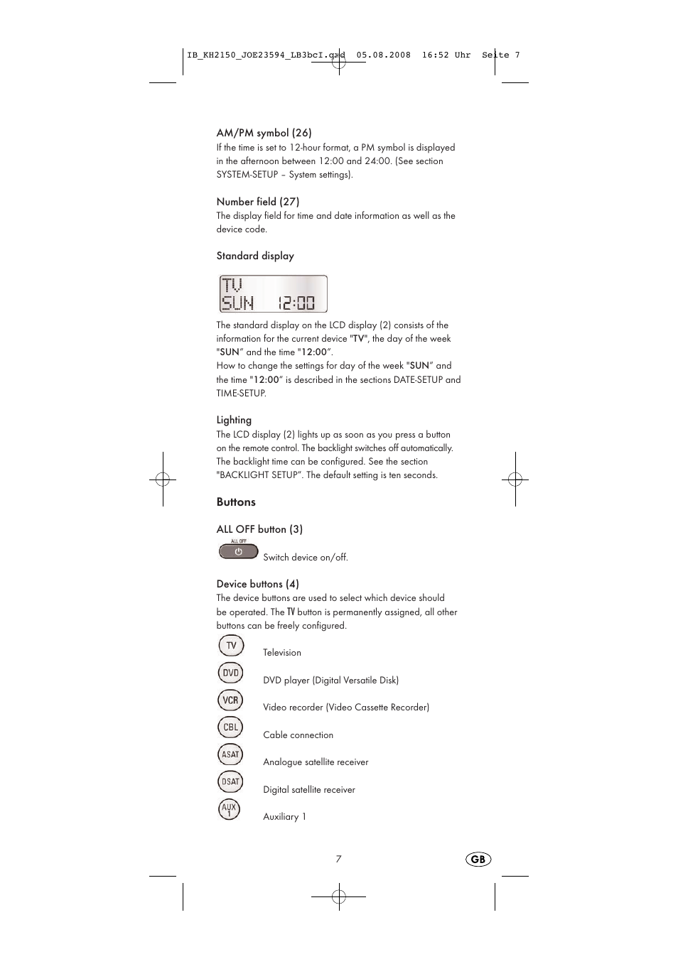 Silvercrest KH2150 User Manual | Page 9 / 38