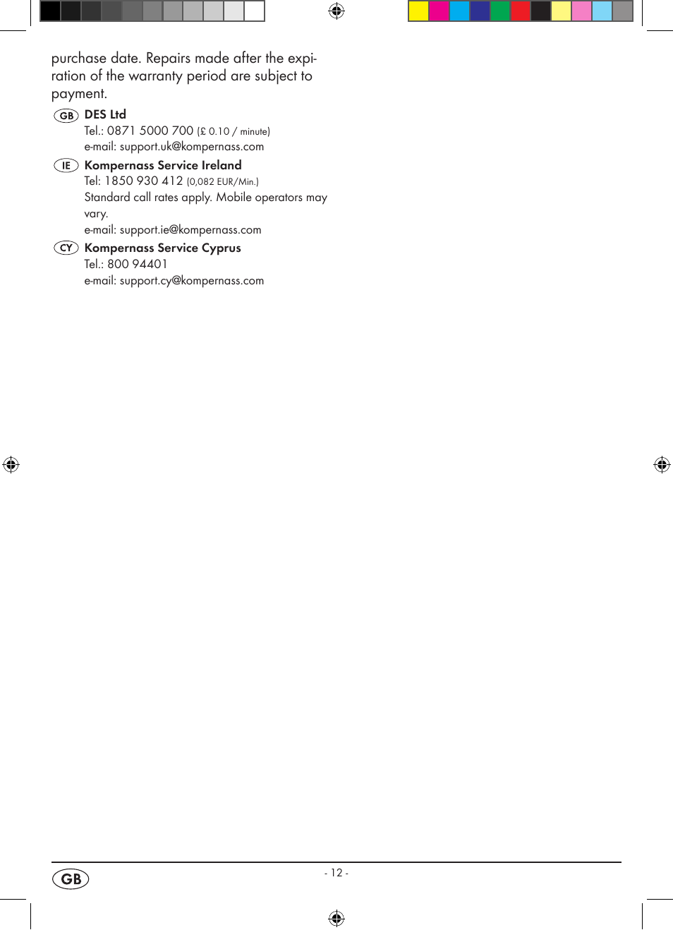 Silvercrest KH 2398 User Manual | Page 14 / 14