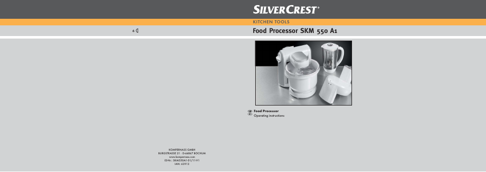 Silvercrest SKM 550 A1 User Manual | 23 pages