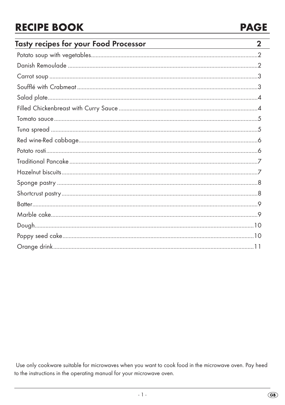 Recipe book page | Silvercrest SKM 550 A1 User Manual | Page 13 / 23