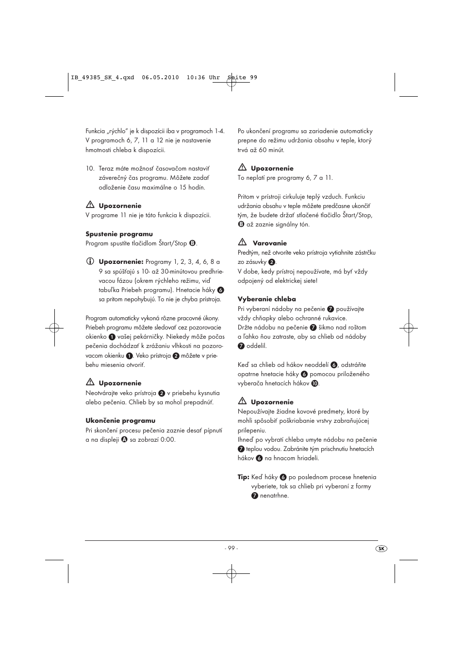 Silvercrest SBB850EDSA1-02/10-V3 User Manual | Page 101 / 243