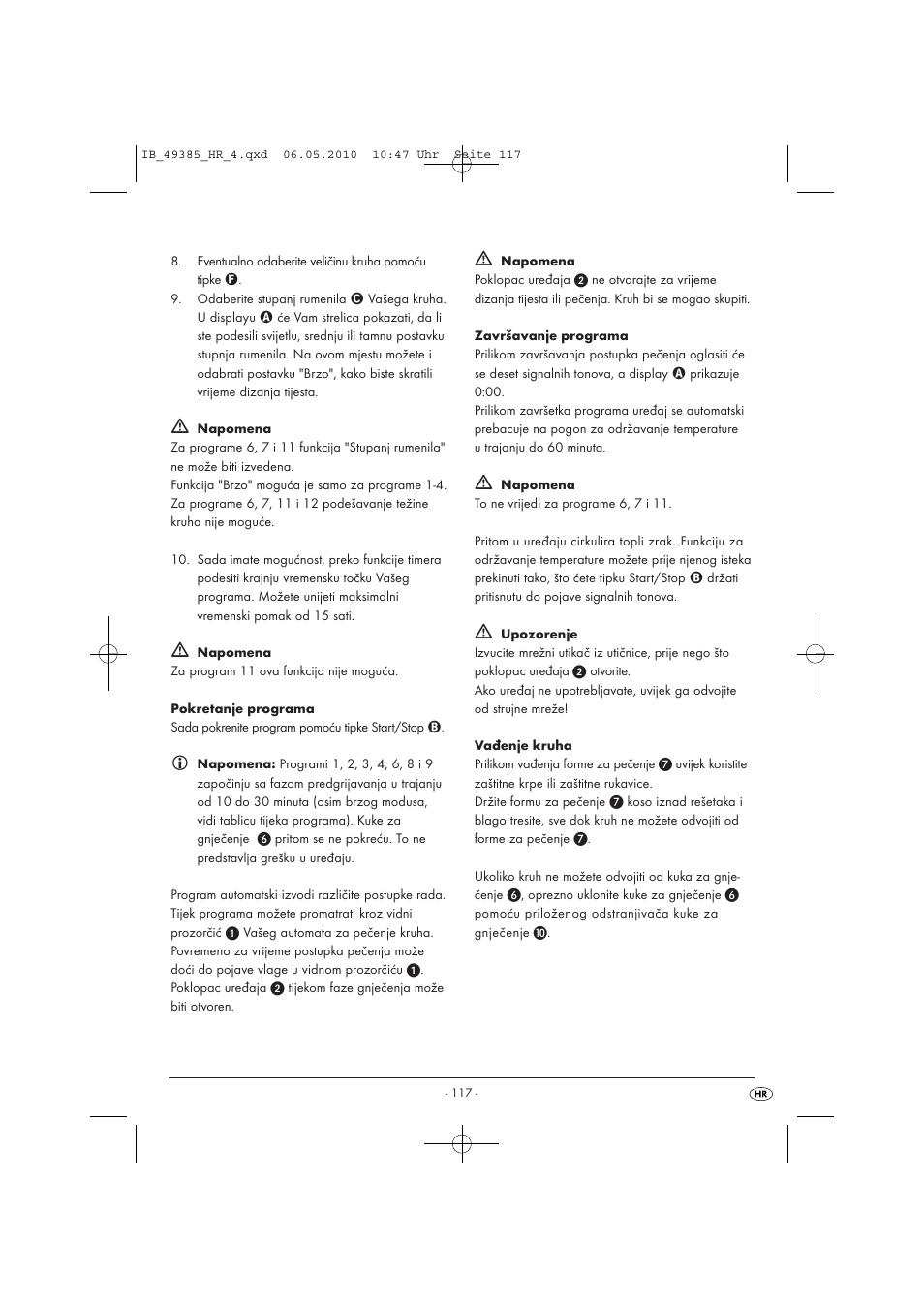 Silvercrest SBB850EDSA1-02/10-V3 User Manual | Page 119 / 243