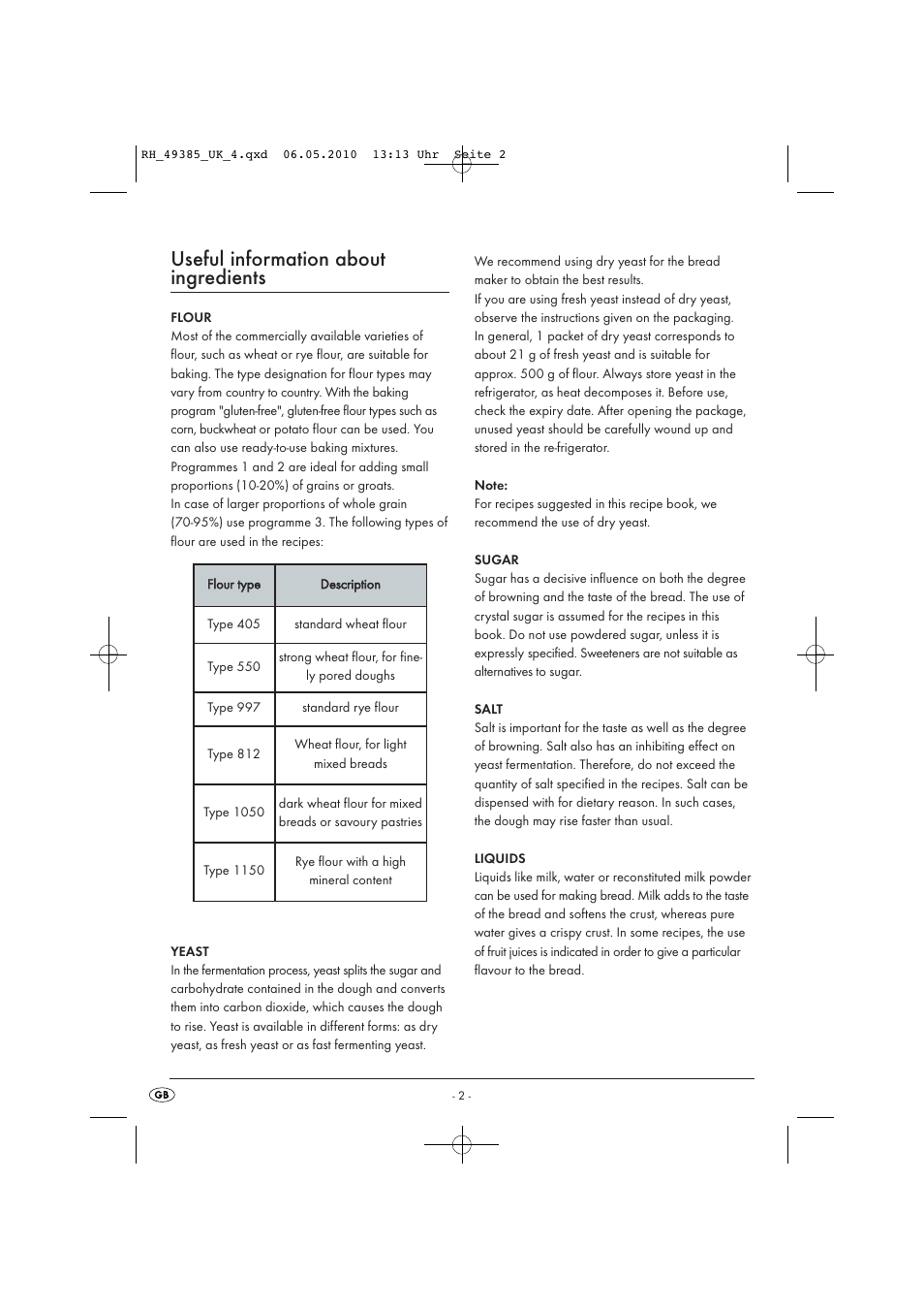 Useful information about ingredients | Silvercrest SBB850EDSA1-02/10-V3 User Manual | Page 149 / 243