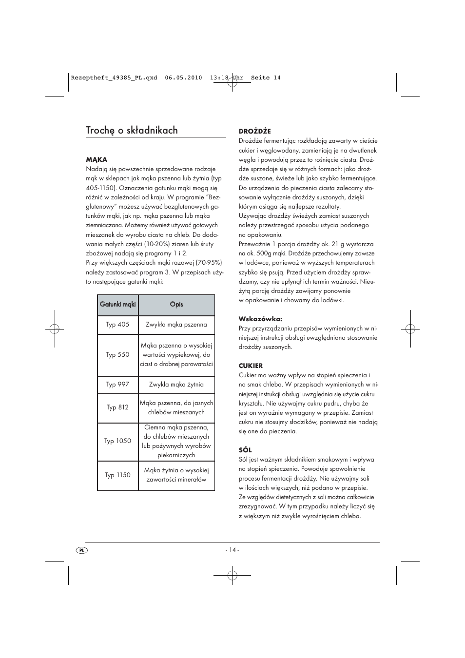 Trochę o składnikach | Silvercrest SBB850EDSA1-02/10-V3 User Manual | Page 161 / 243
