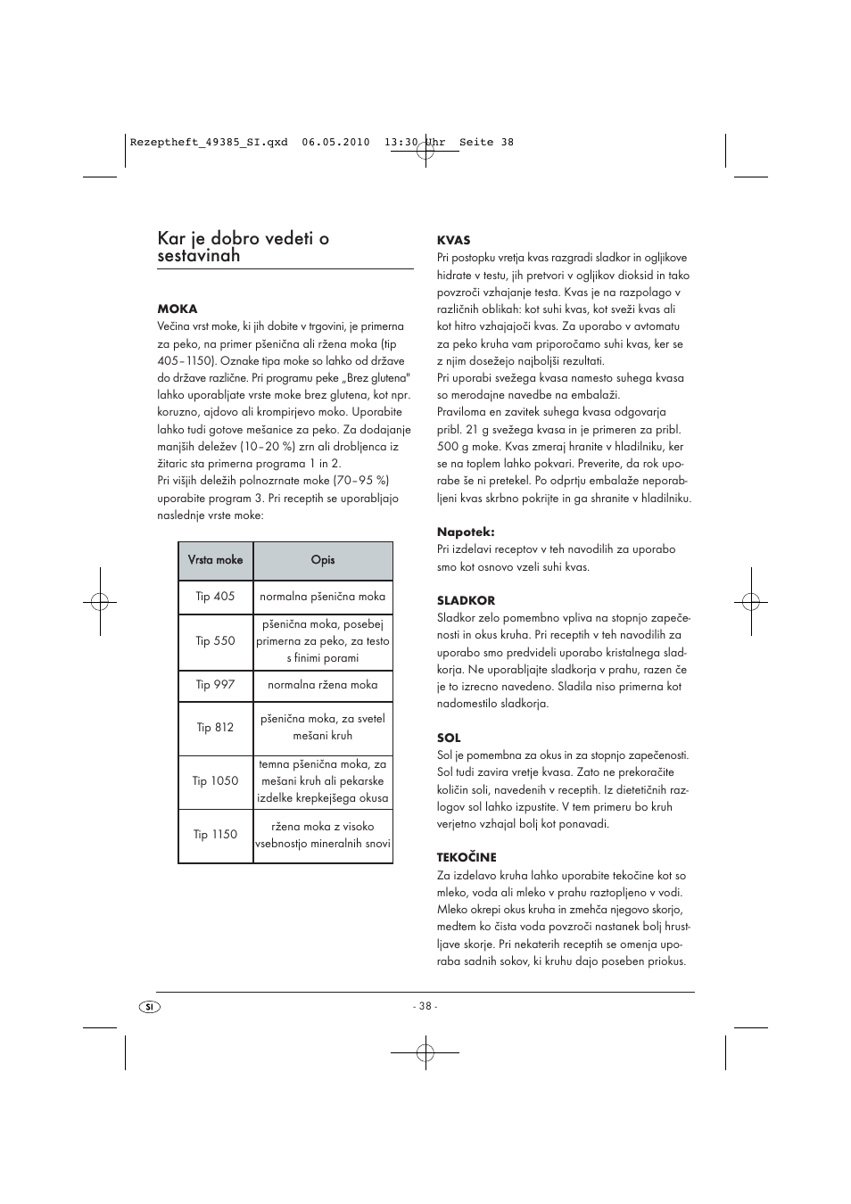 Kar je dobro vedeti o sestavinah | Silvercrest SBB850EDSA1-02/10-V3 User Manual | Page 185 / 243