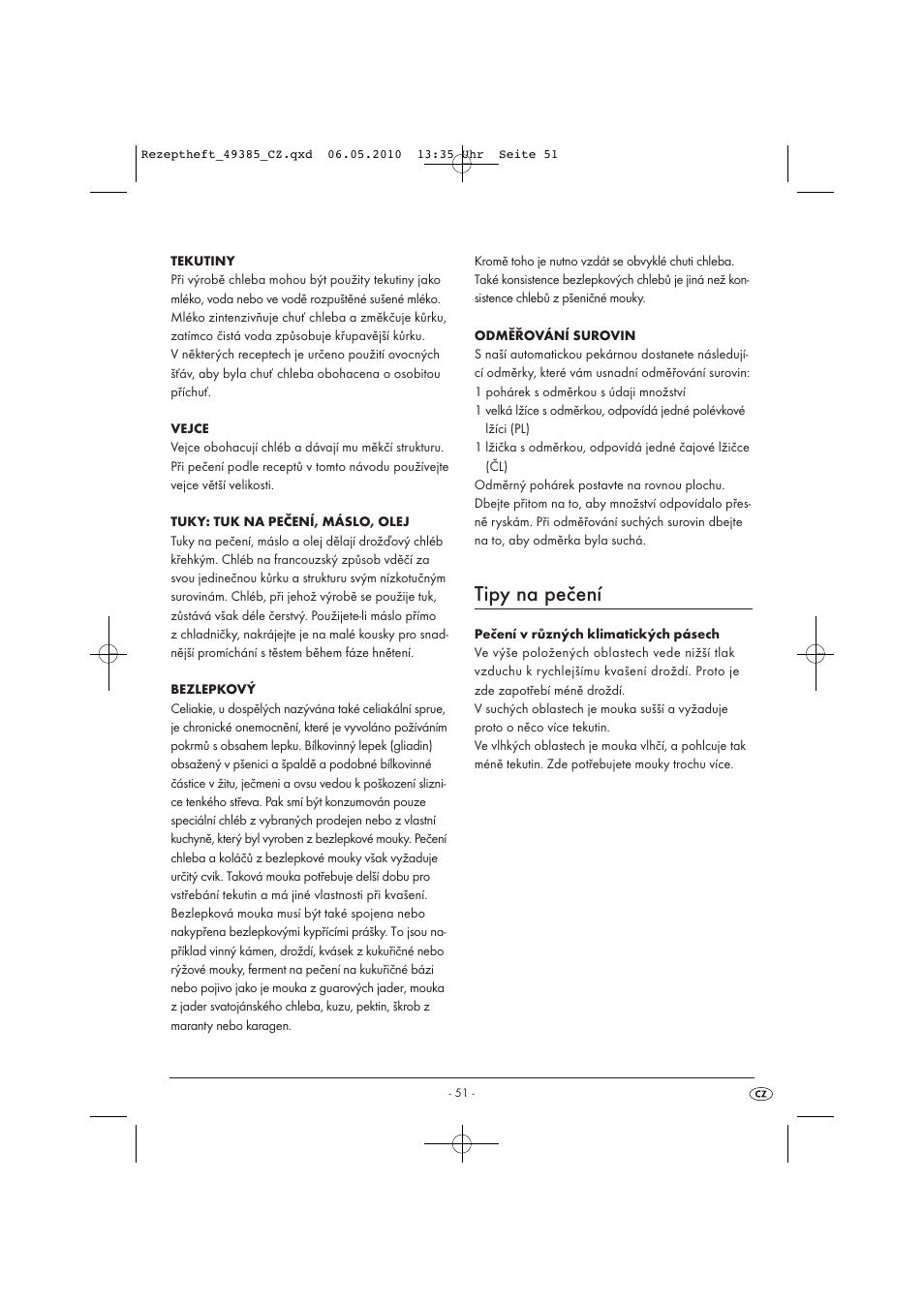 Tipy na pečení | Silvercrest SBB850EDSA1-02/10-V3 User Manual | Page 198 / 243