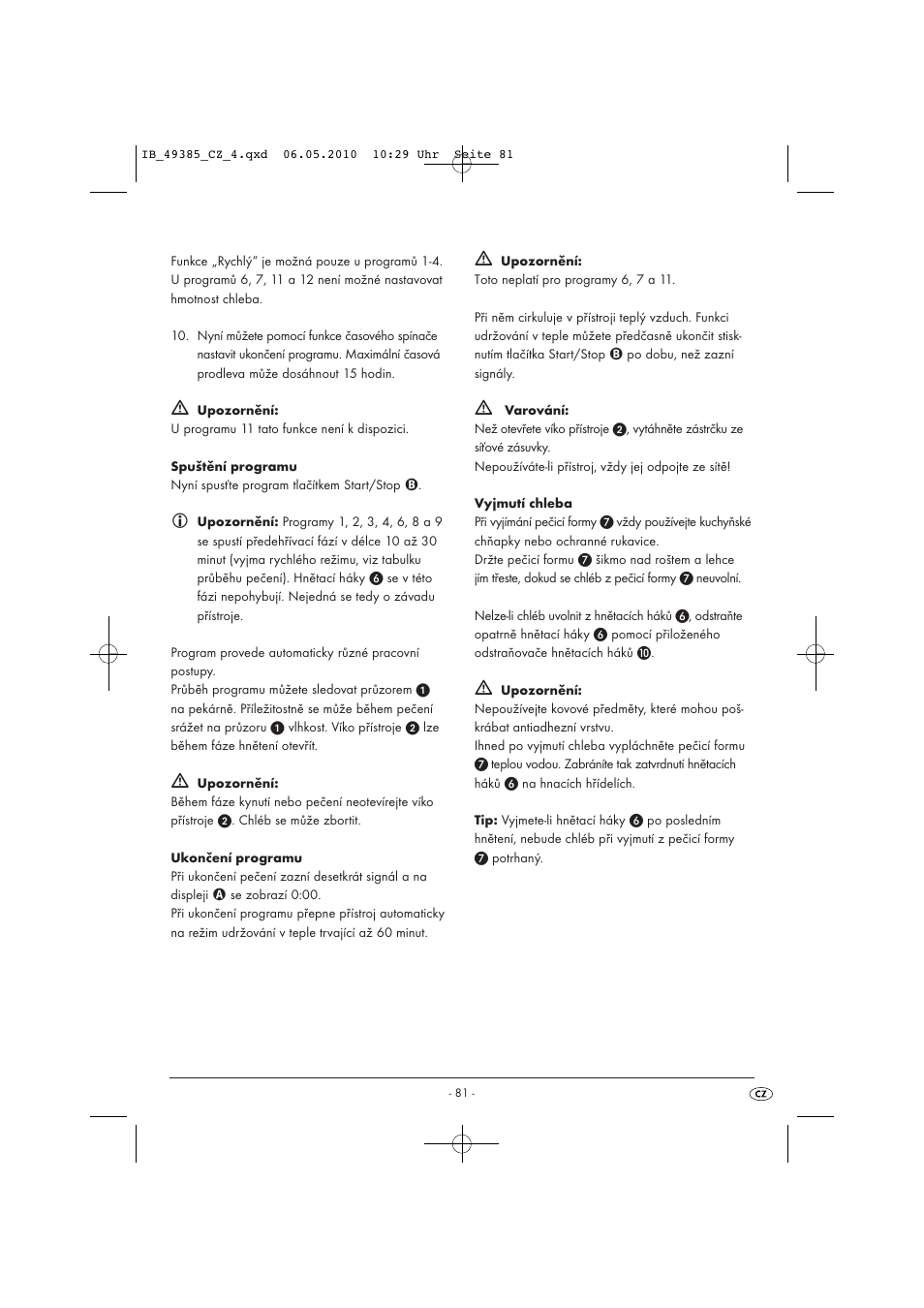 Silvercrest SBB850EDSA1-02/10-V3 User Manual | Page 83 / 243