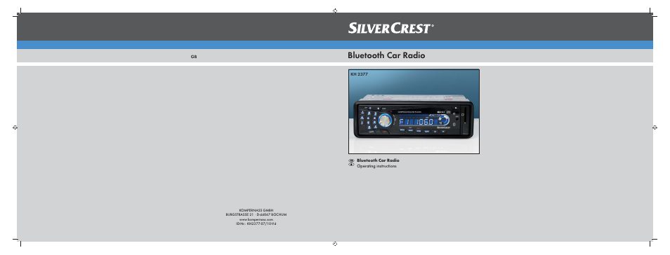 Silvercrest KH 2377 User Manual | 42 pages