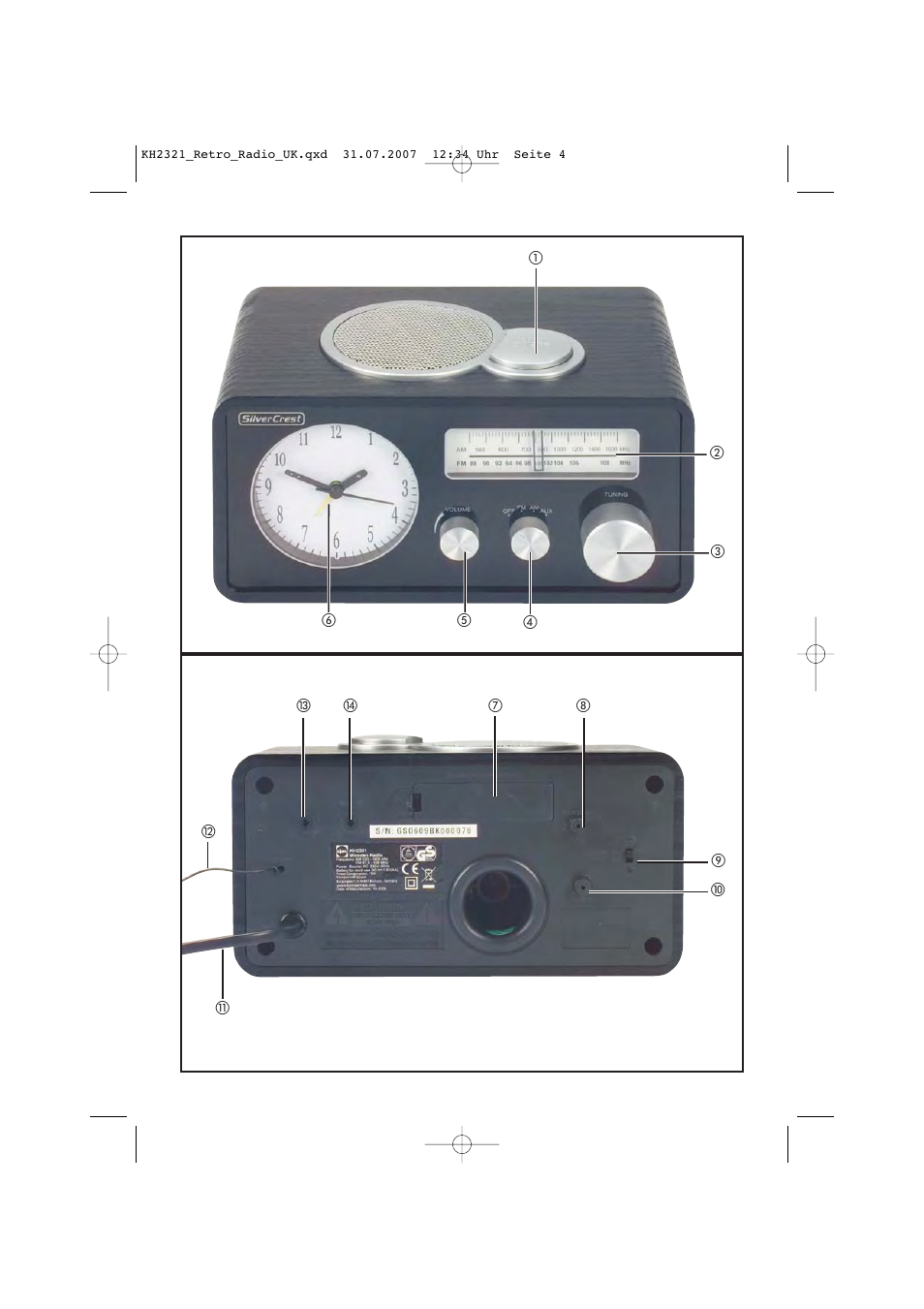 Silvercrest KH 2321 User Manual | Page 2 / 10