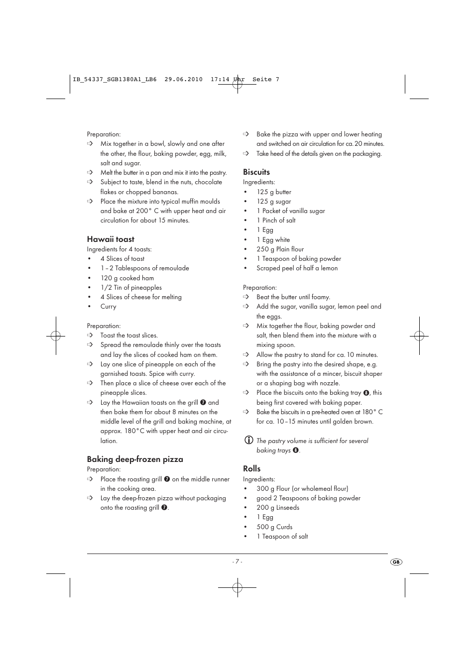 Silvercrest SGB 1380 A1 User Manual | Page 9 / 13