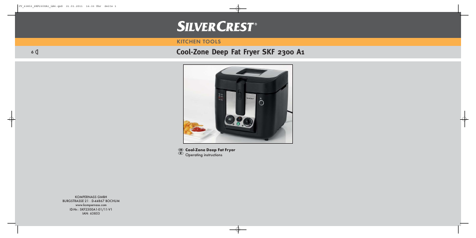 Silvercrest SKF 2300 A16 User Manual | 14 pages