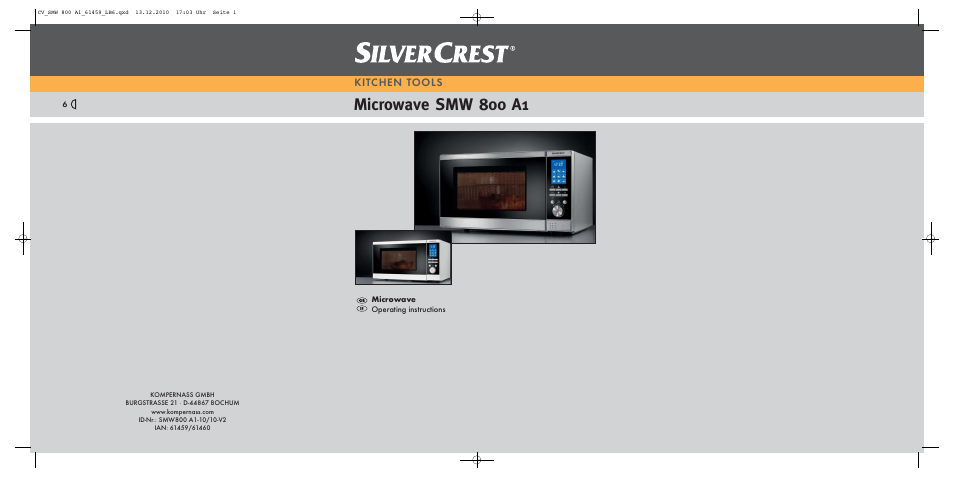 Silvercrest SMW 800 A1 User Manual | 18 pages